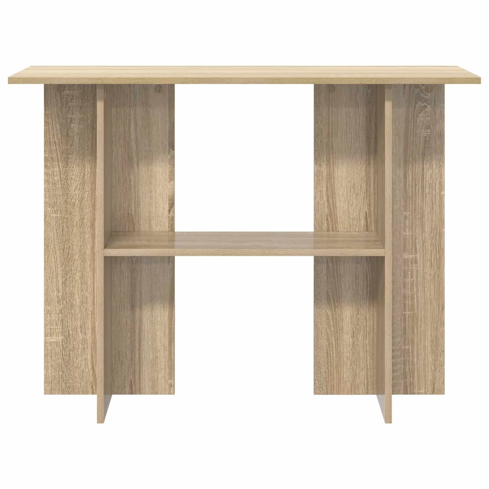 Konzolna miza Sonoma hrast 100 x 30 x 75 cm Inženirski les - slika 5