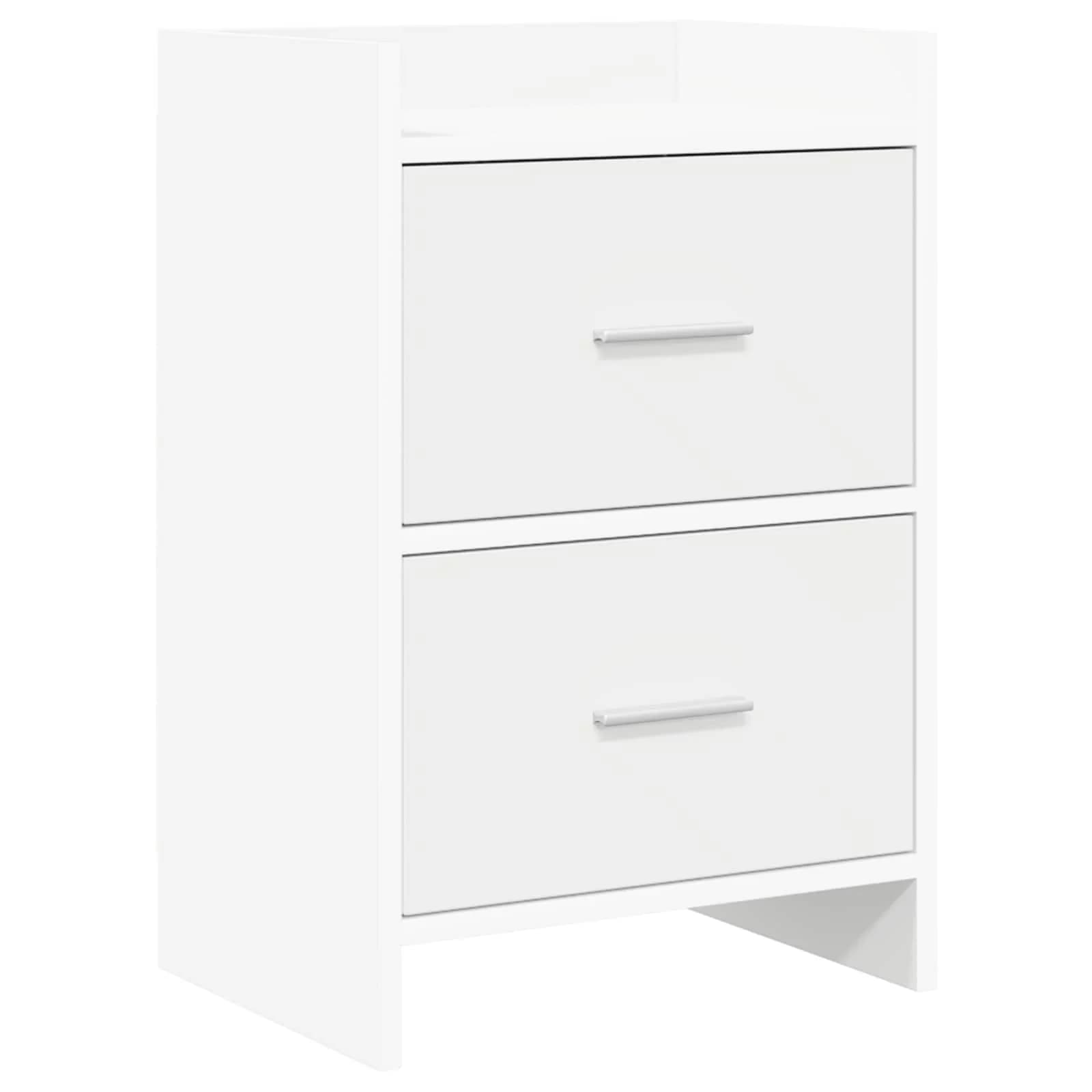 Posteljne mize Bela 40 x 30 x 60 cm Inženirski les