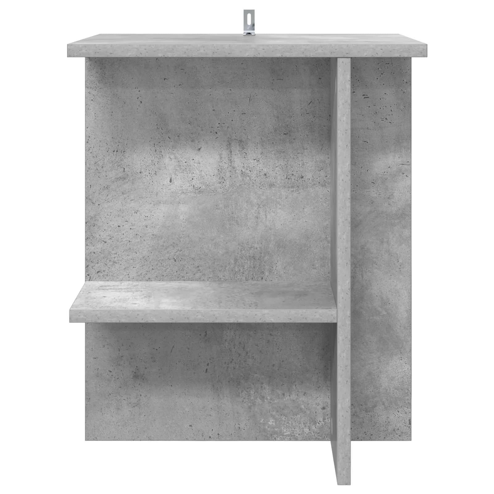 Klubska miza 2 kos Betonsko siva 40 x 30 x 49 cm Inženirski les - slika 6