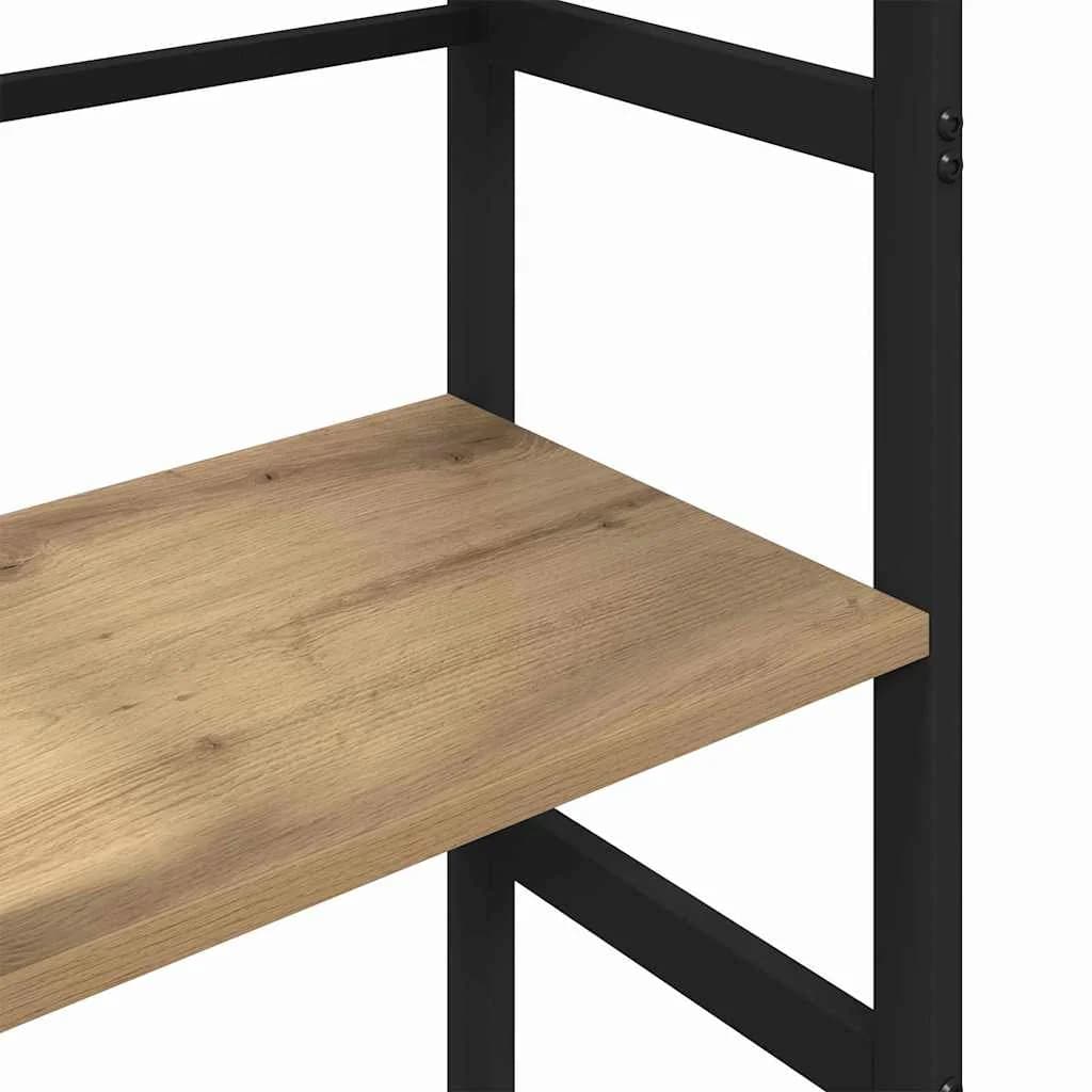 Knjižna polica 3 nivojev 40 x 29,5 x 115 cm Inženirski les - slika 8