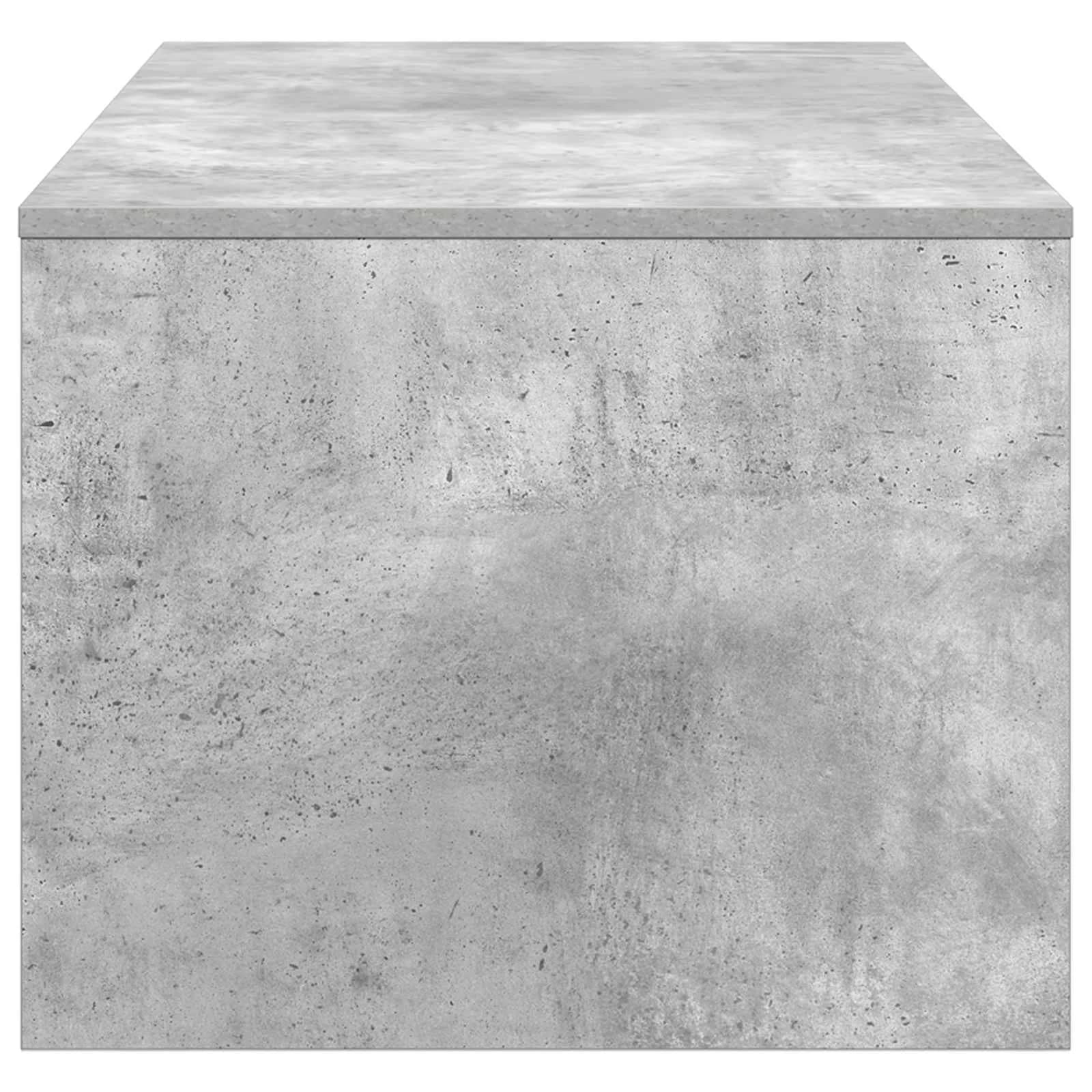 Klubska miza Betonsko siva 100 x 50 x 40 cm Inženirski les - slika 6