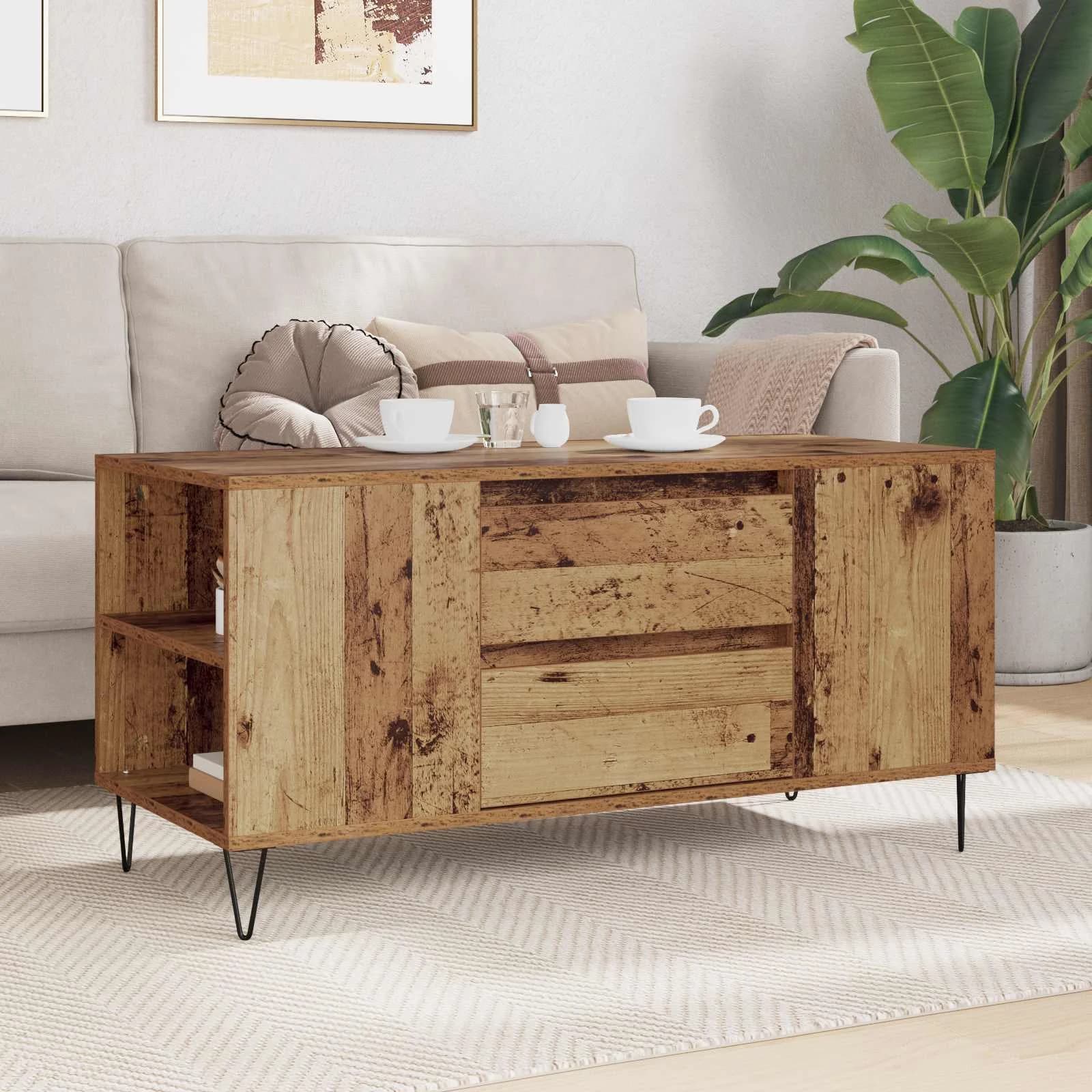Klubska miza Star les 102 x 44,5 x 50 cm Inženirski les - slika 4