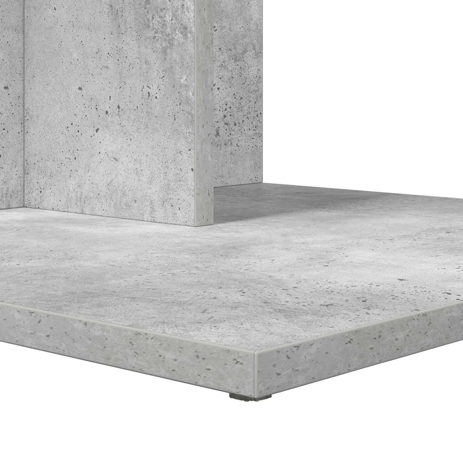 Stranska miza Betonsko siva 45 x 40 x 62,5 cm Inženirski les - slika 8