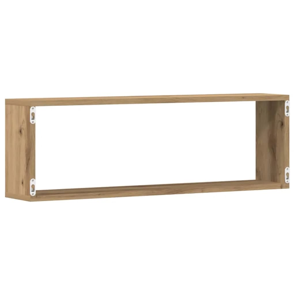 Stenske police Montaža za steno 4 kos Oreh 80 x 15 x 26 cm - slika 7