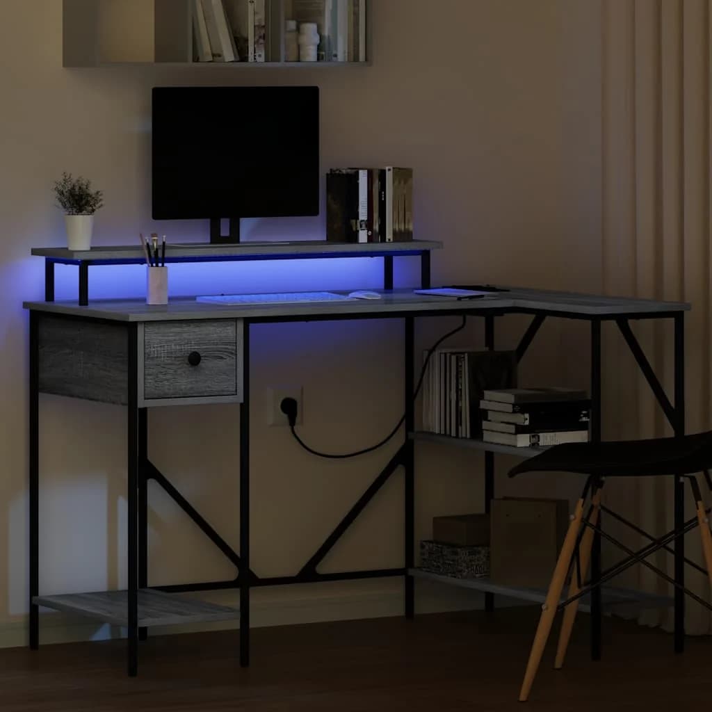Miza Siva Sonoma Inženirski les 120 x 79 x 86,5 cm - slika 5