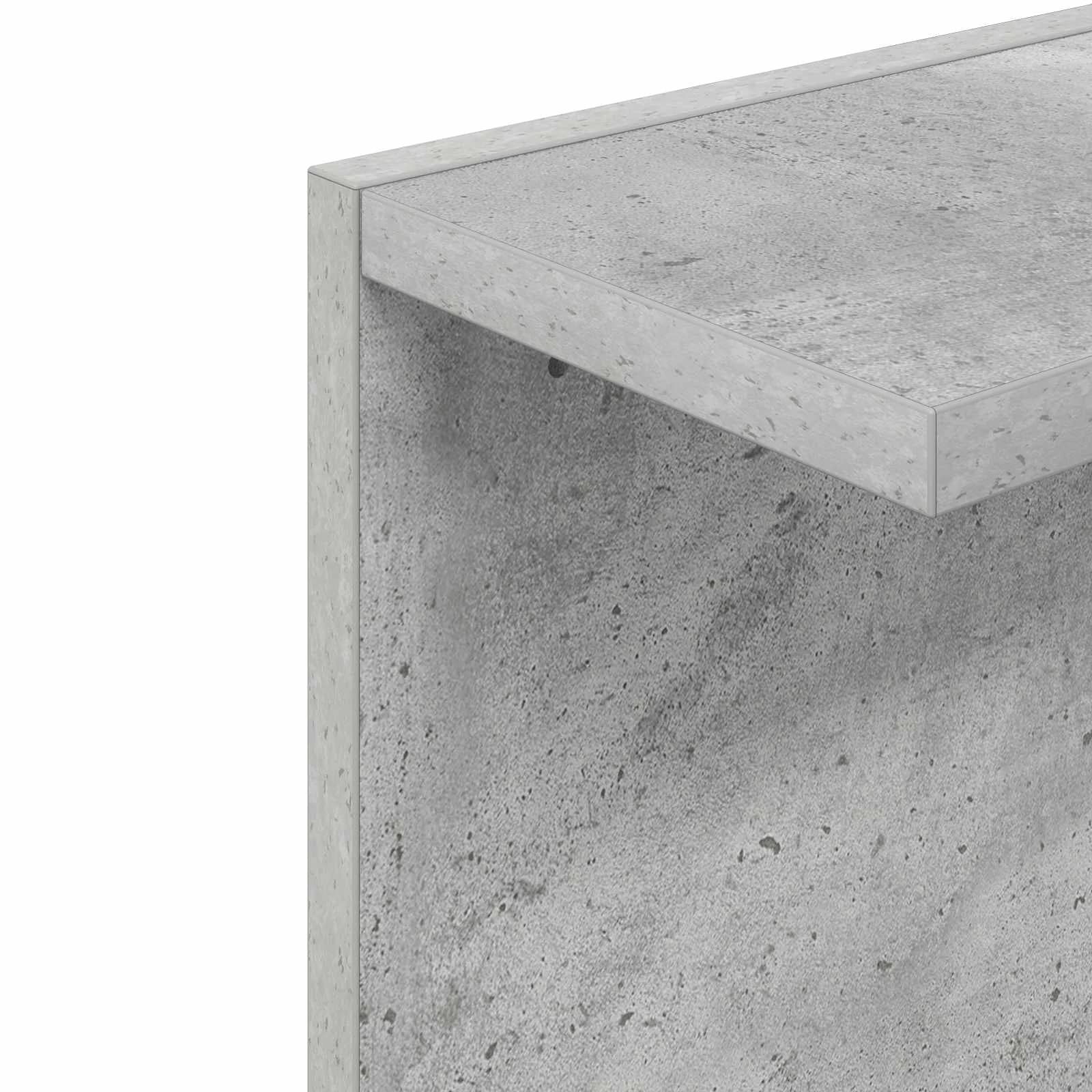 Stenska polica 2 kos Betonsko siva 22 x 15 x 100 cm - slika 7