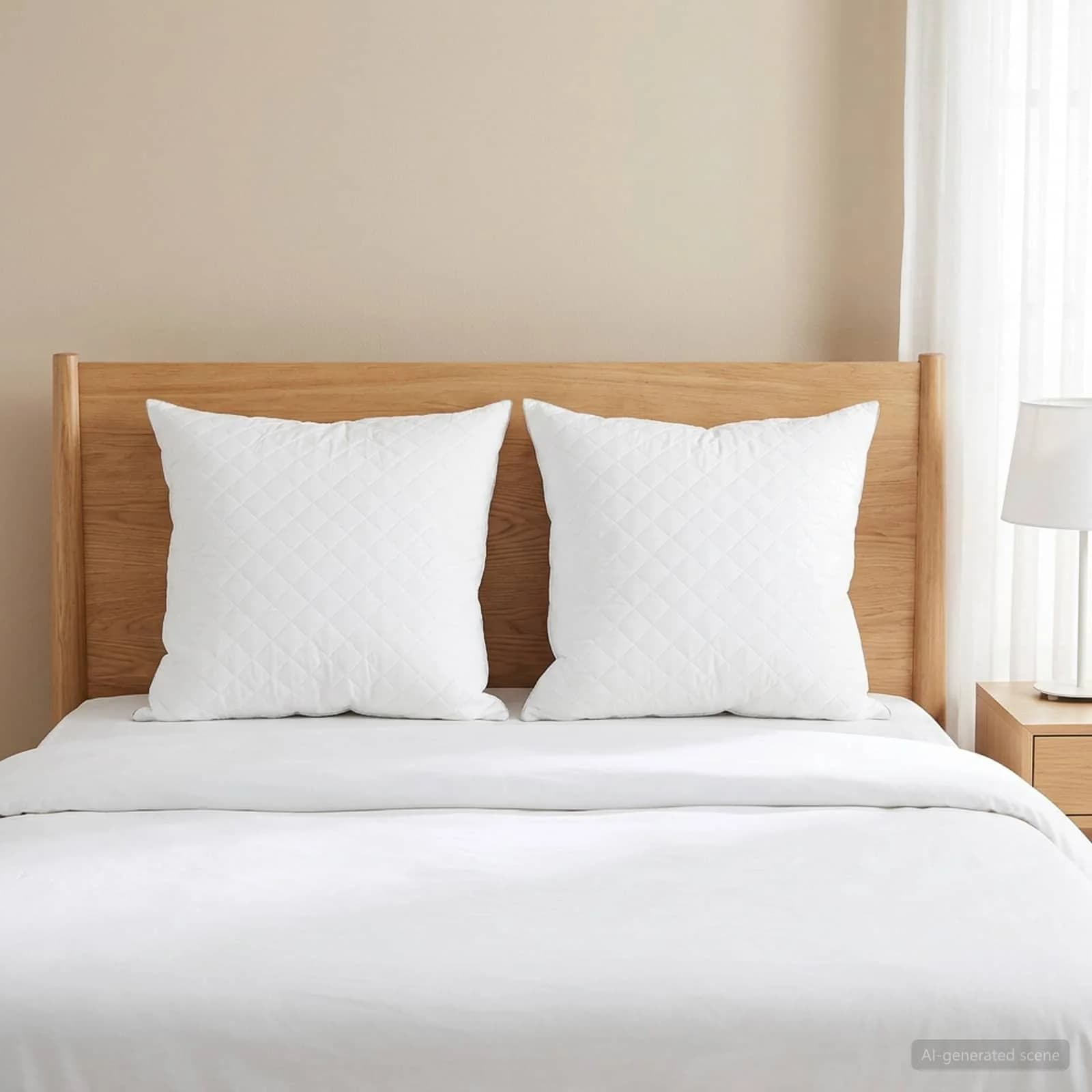 Vzglavnik FULDA 2 kos 60 x 60 cm 100% gosjih puhov in perja