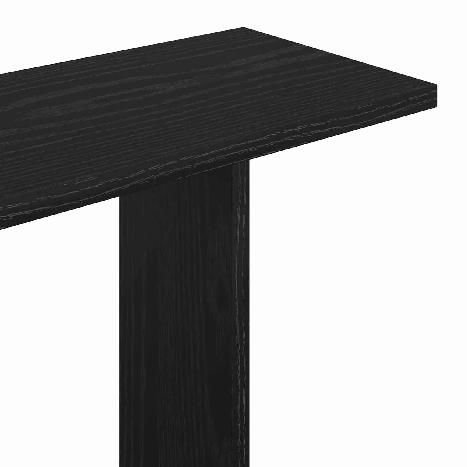 Stenska polica Montaža za steno Črni hrast 100 x 20 x 75 cm - slika 7