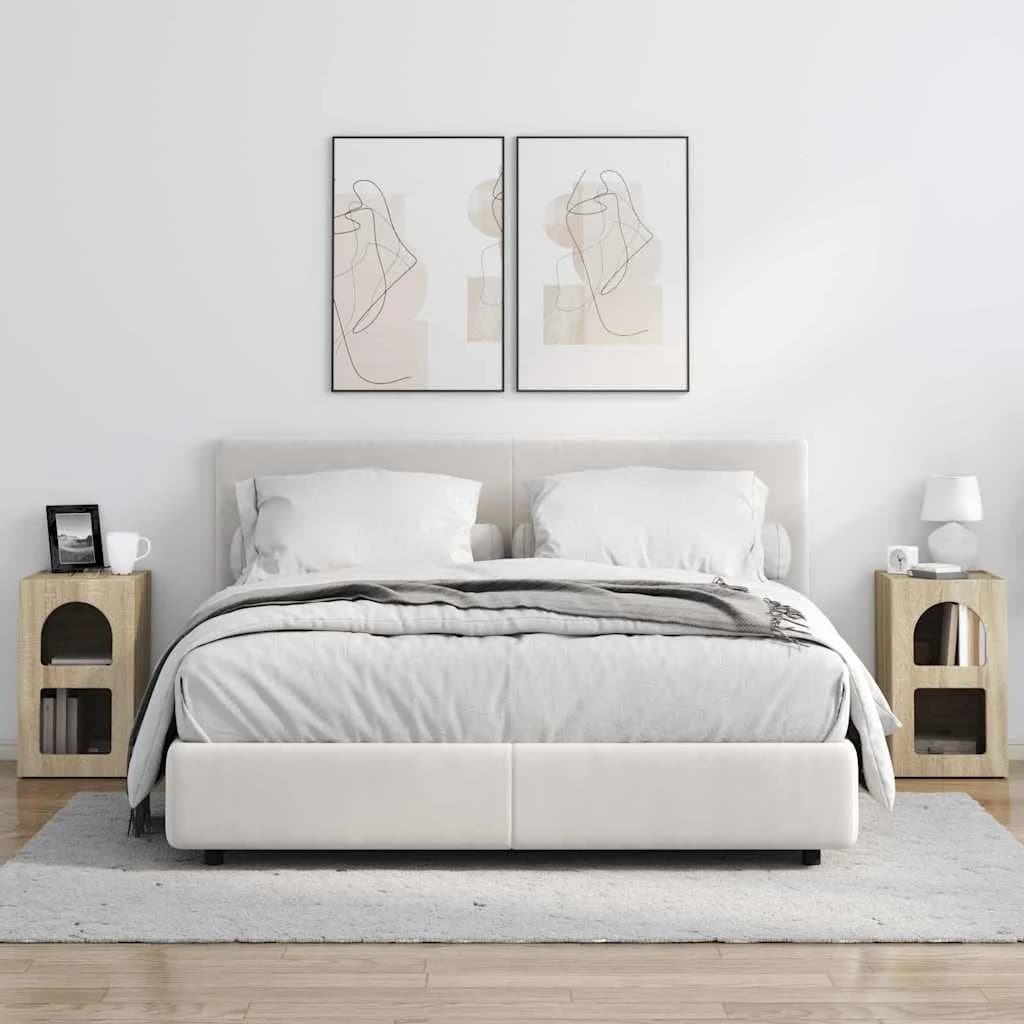 Nočna omarica ELST 2 kos Sonoma hrast 29,5 x 33,5 x 50 cm - slika 4