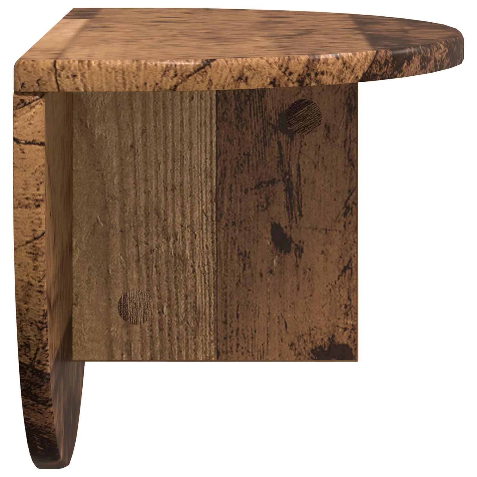 Stenska polica Montaža za steno 2 kos Star les 48 x 24 x 24 cm - slika 7