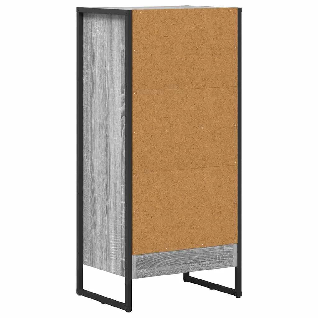Knjigovni omar 40 x 30 x 86,5 cm Inženirski les Siva Sonoma - slika 7