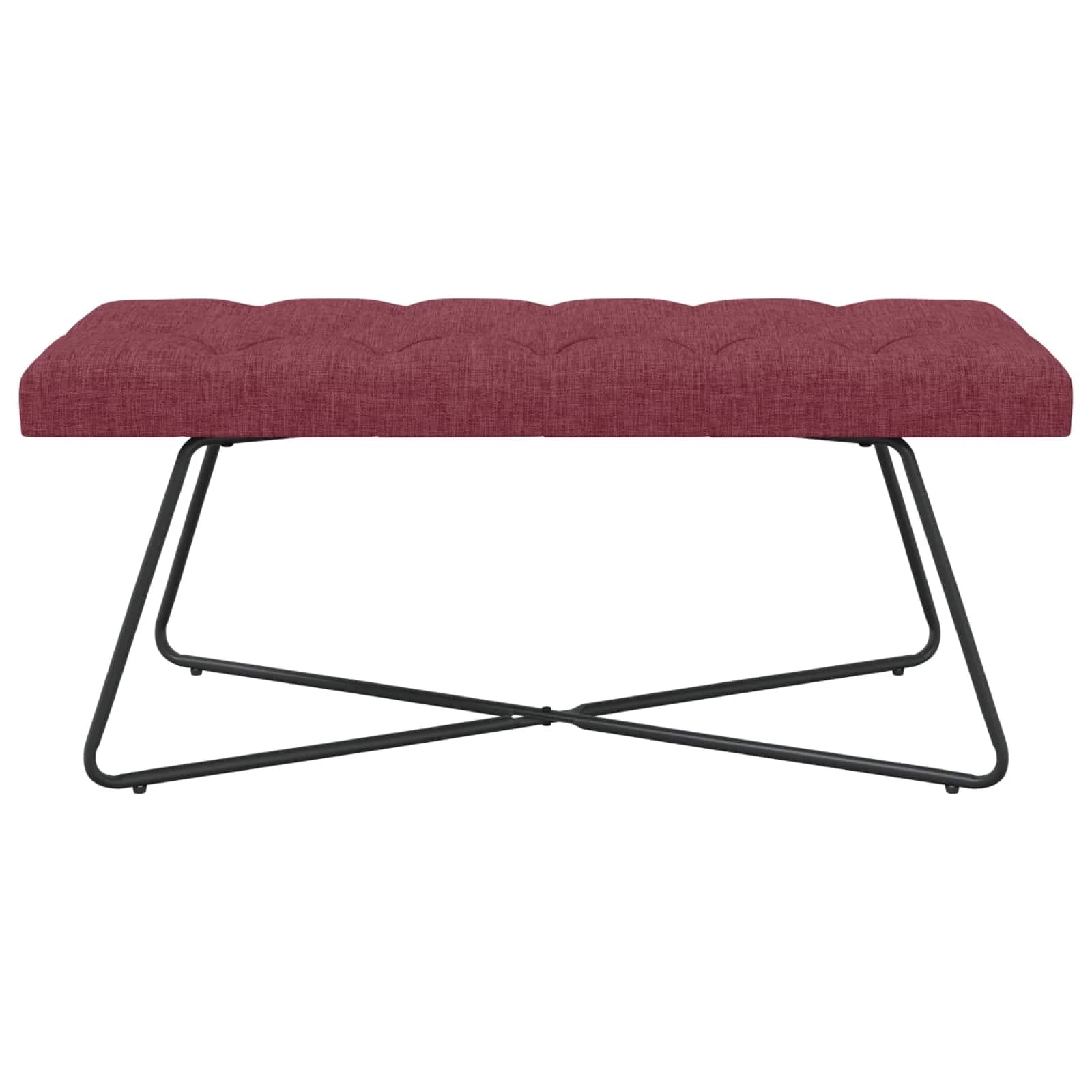 Klop s gumbnim oblazinjenjem Vinorodna rdeča 110 x 40 x 46 cm - slika 5