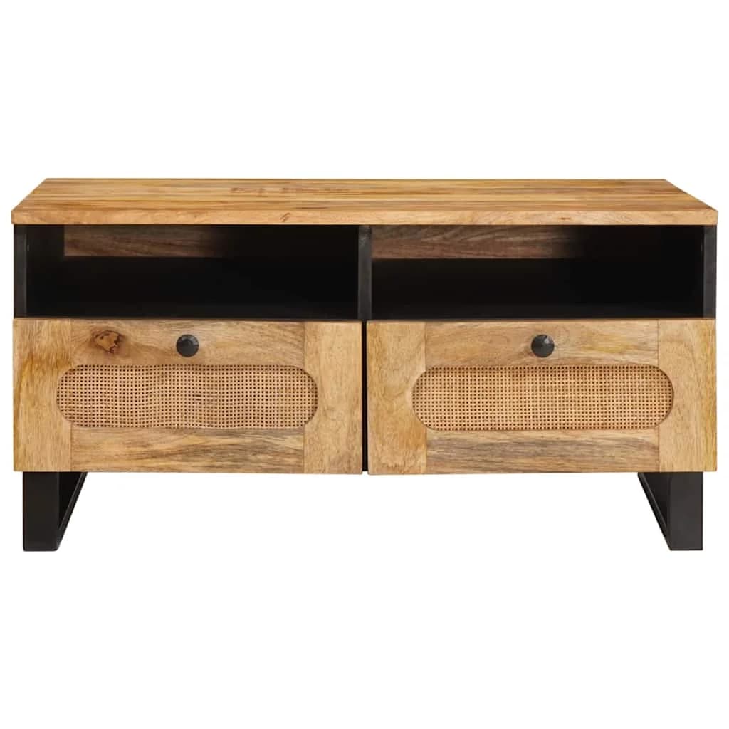 Klubska miza Umetni hrast 80 x 54 x 40 cm Masiven les manga - slika 3