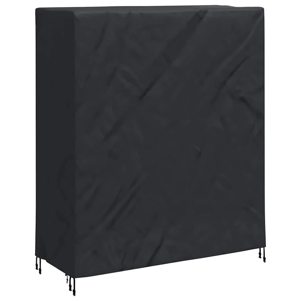 Pokrov za pingpong mizo Enobarvno Črna 165 x 70 x 185 cm blago - slika 2
