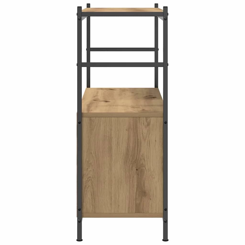 Knjižna polica 80 x 30 x 78,5 cm Inženirski les Umetni hrast - slika 7
