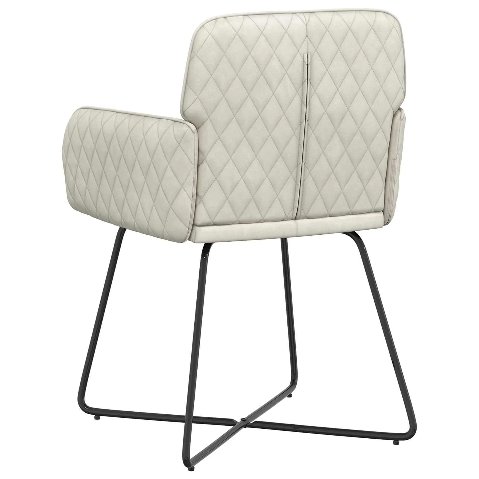 Jedilni stoli 2 kos Žamet Krem 59 x 56,5 x 86 cm - slika 5
