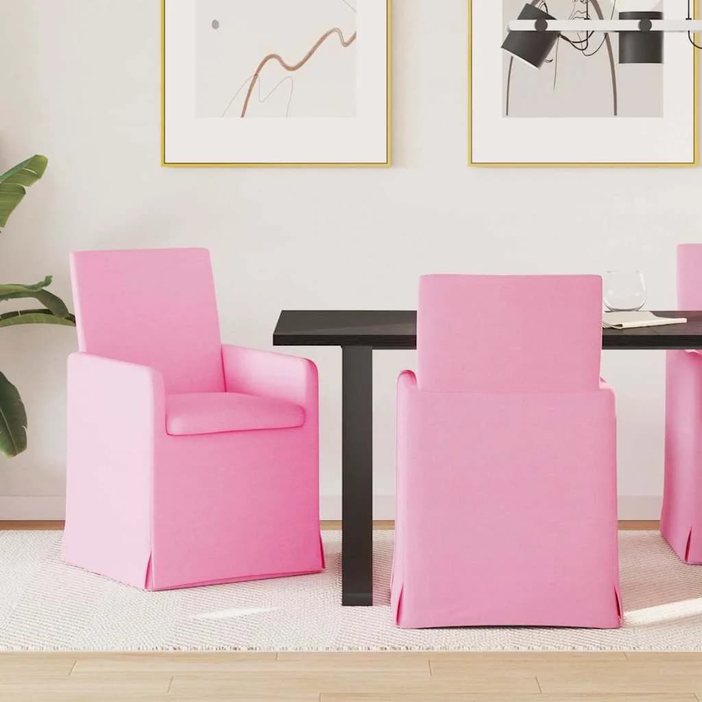 Jedilni stoli 2 kos blago Roza 57 x 67 x 95 cm