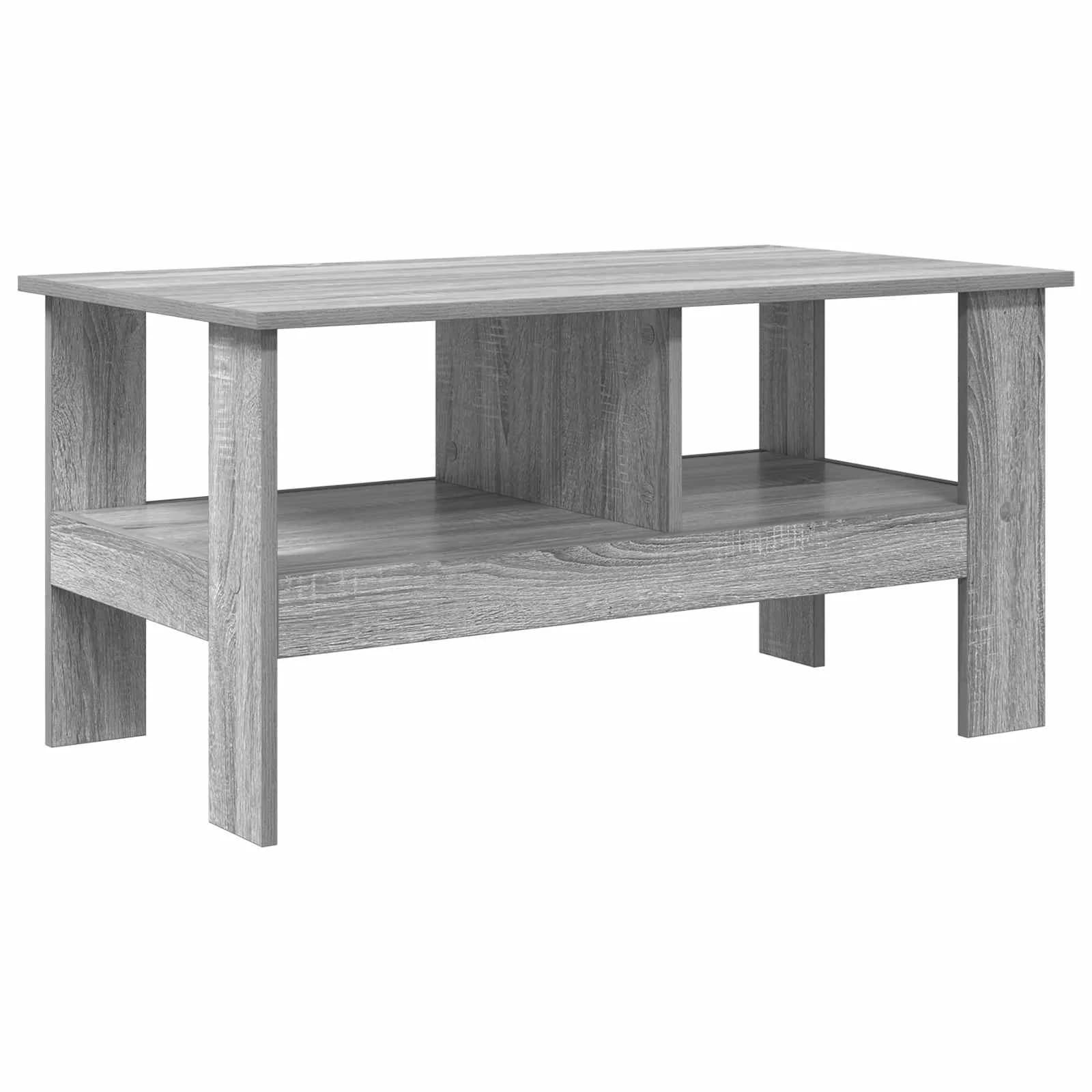 Klubska miza Siva Sonoma 90 x 50 x 45 cm Inženirski les - slika 2