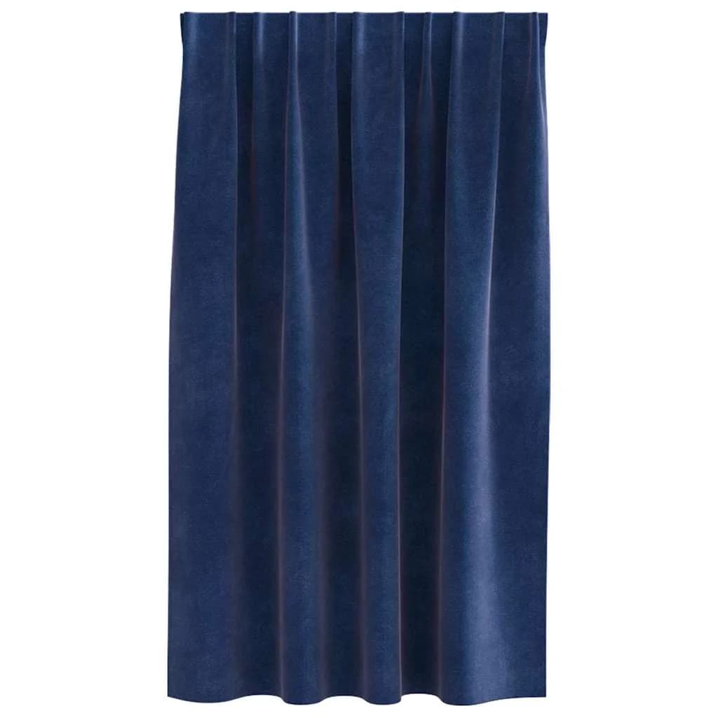 Zatemnitvene zavese 2 kos Temno modra 140 x 140 cm Žamet - slika 4