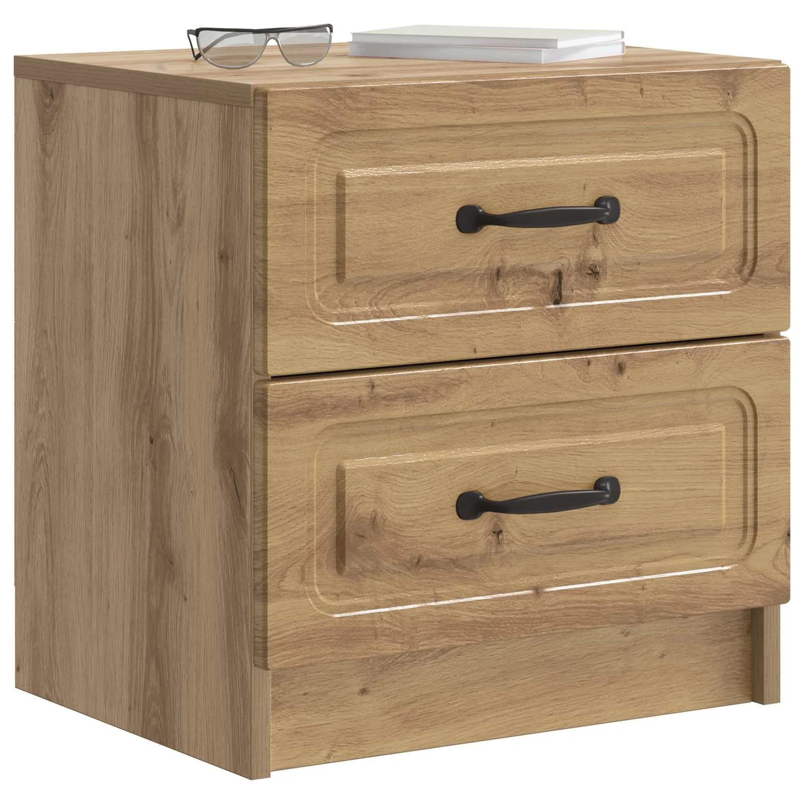 Nočna omarica Artisan hrast 43 x 34,5 x 44,5 cm Inženirski les - slika 3
