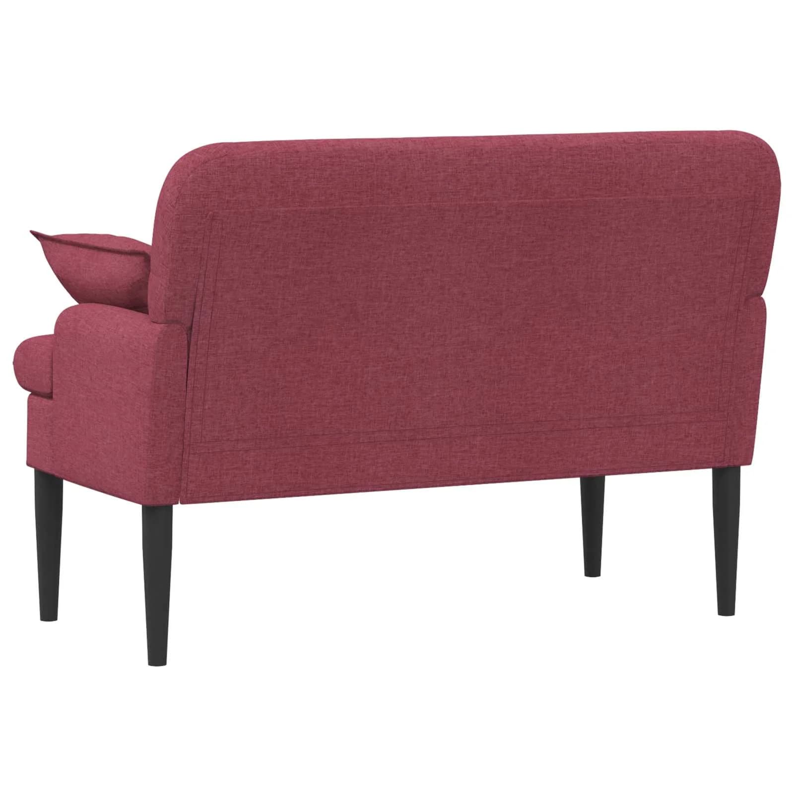 Dvojnica s gumbi Vinorodna rdeča 111 x 68 x 80 cm Blago - slika 5