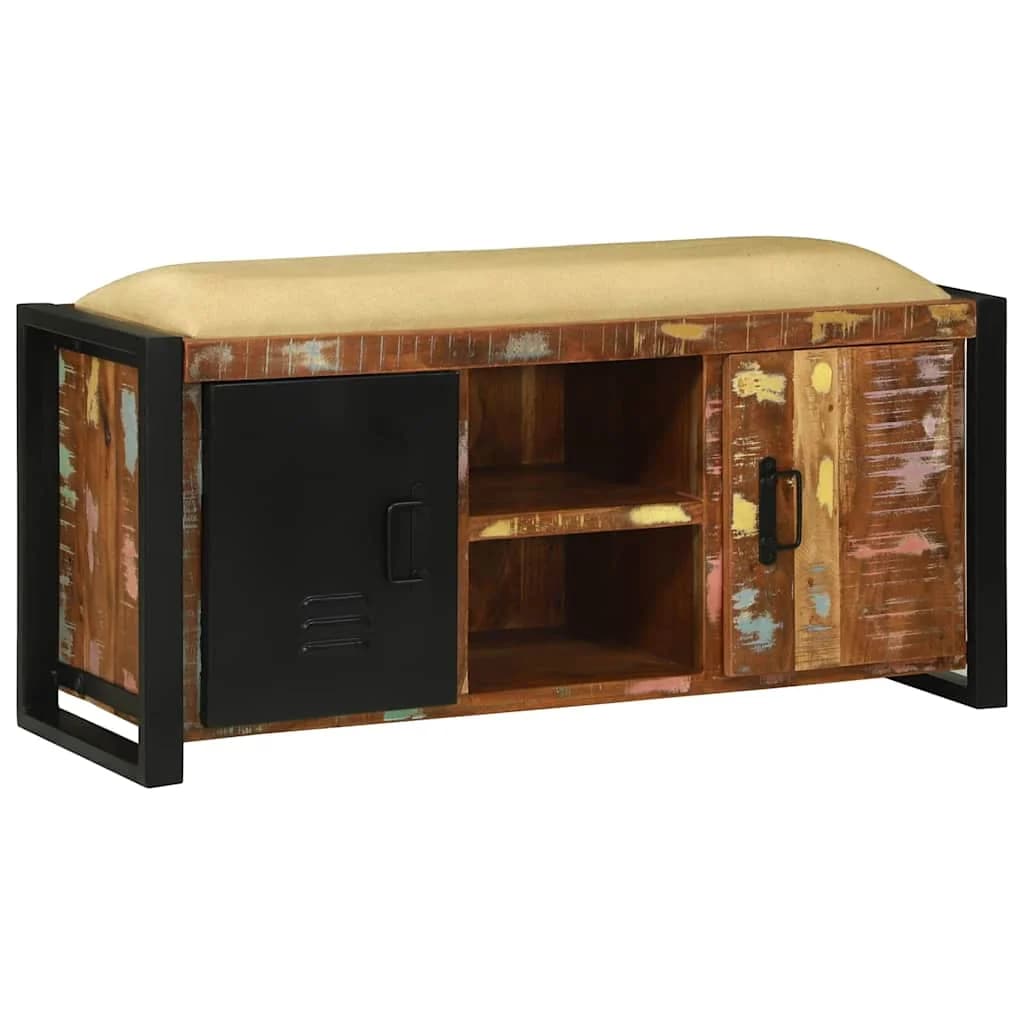 Klubska omara večbarvno 100 x 35 x 50 cm Trden predelan les - slika 2