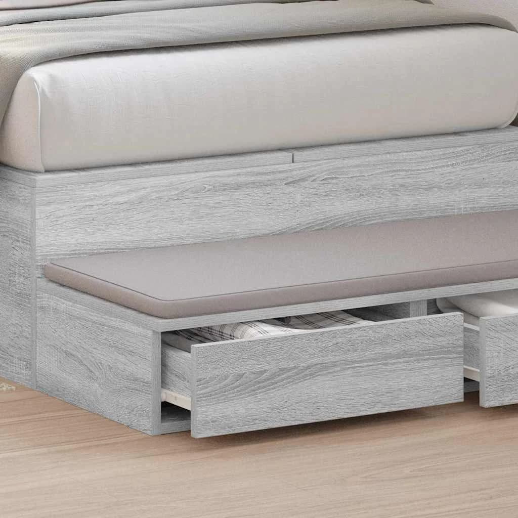 Posteljni predali Siva Sonoma 100 x 36,5 x 16,5 cm - slika 4