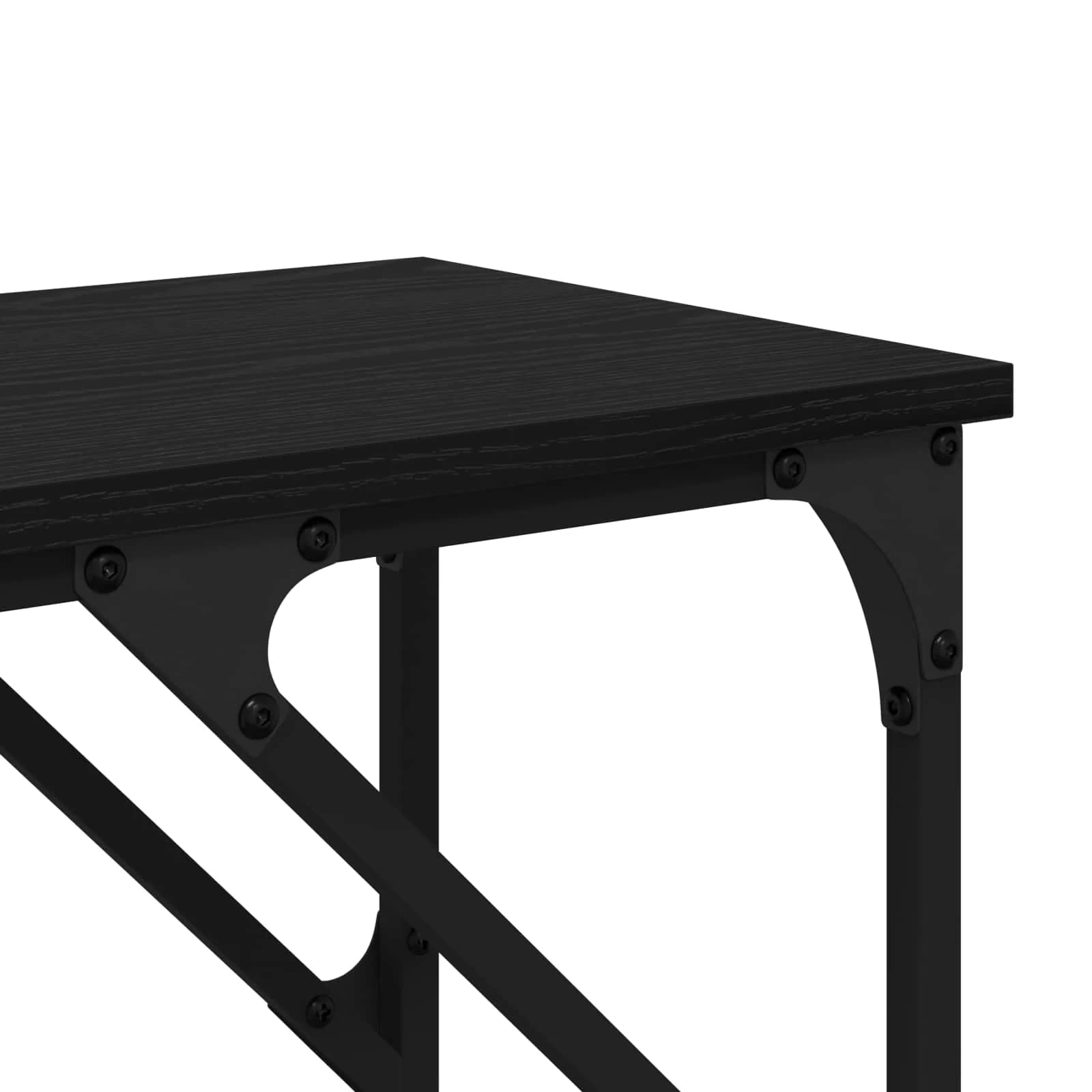 Konzolna miza Črna Orehovina 180 x 30 x 75 cm Inženirski les - slika 8