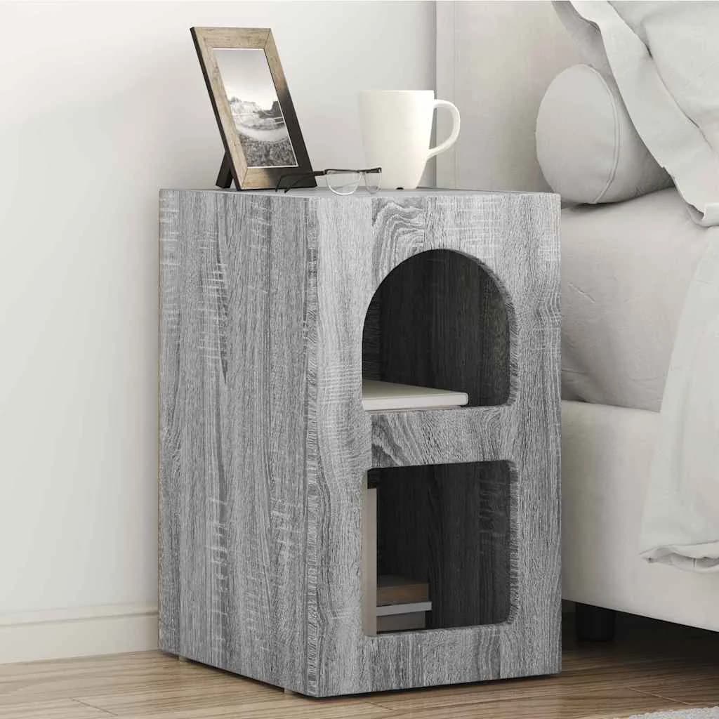 Nočna omarica ELST 2 kos Siva Sonoma 29,5 x 33,5 x 50 cm