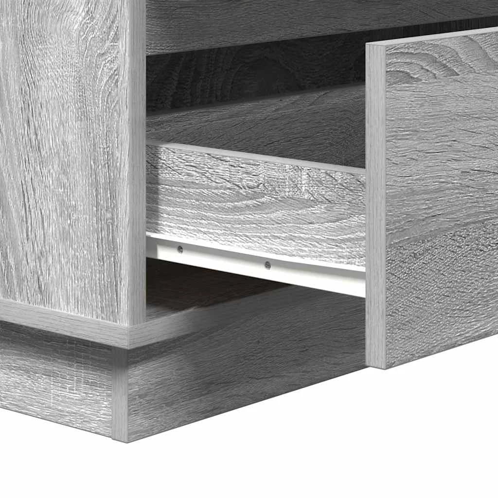 Nočna omarica Siva 71 x 34,5 x 75 cm Inženirski les - slika 11