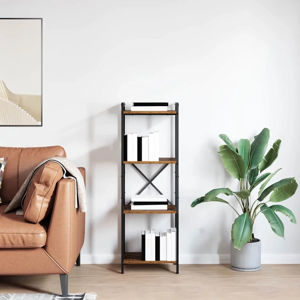 Knjižna polica 40 x 30 x 119 cm Inženirski les Star les - slika 4