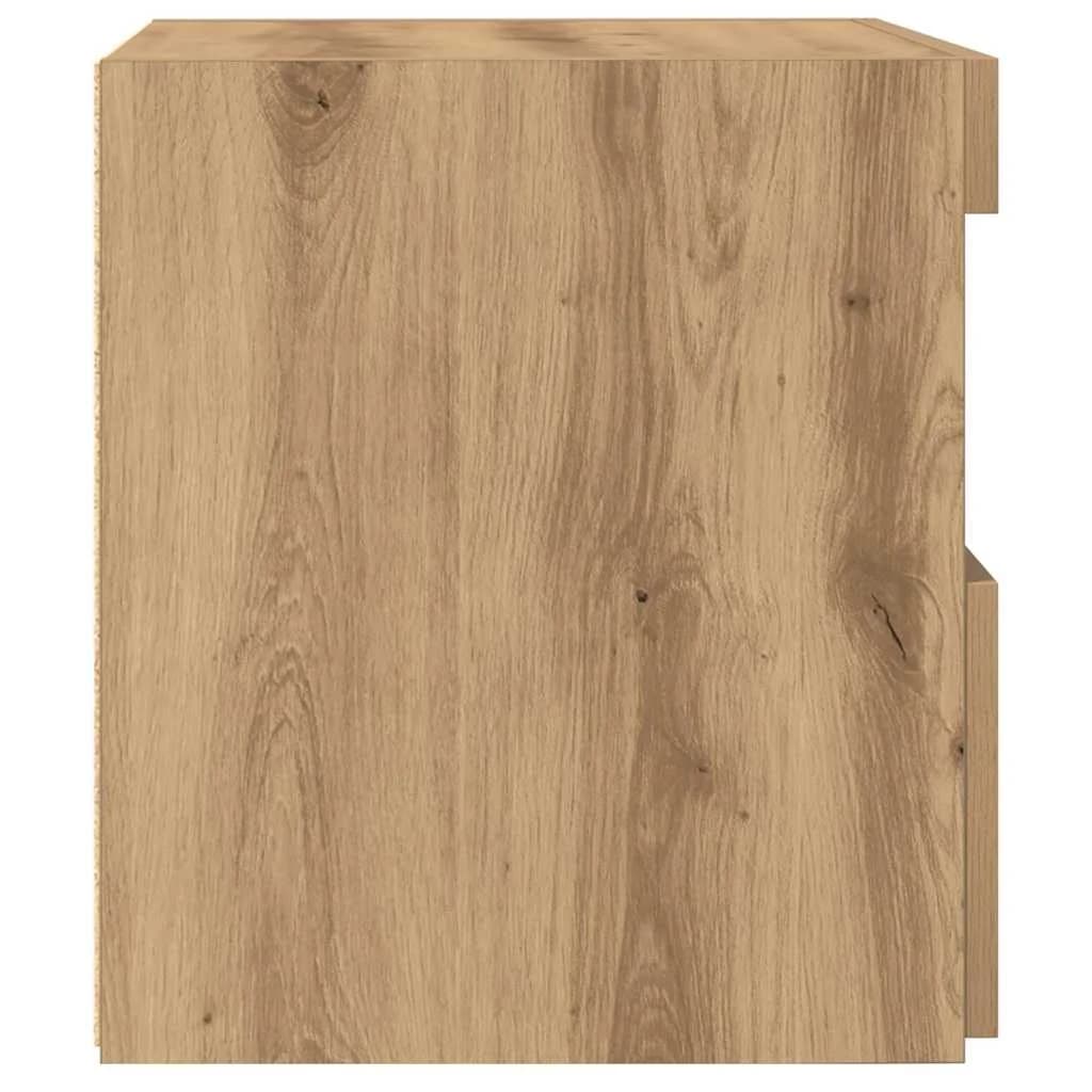 Nočna omarica 2 kos Umetni hrast 50 x 40 x 45 cm Inženirski les - slika 9