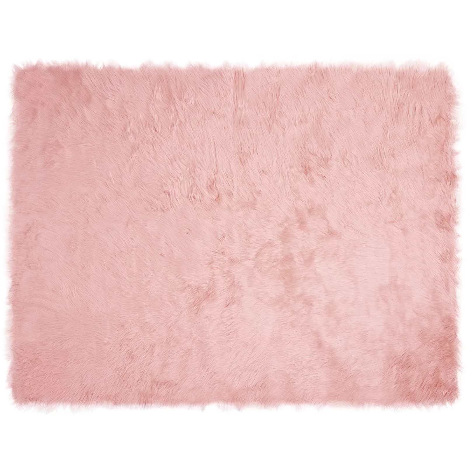 Preproga iz umetnega ovčjega krzna TAFALLA Roza 240 x 340 cm - slika 2