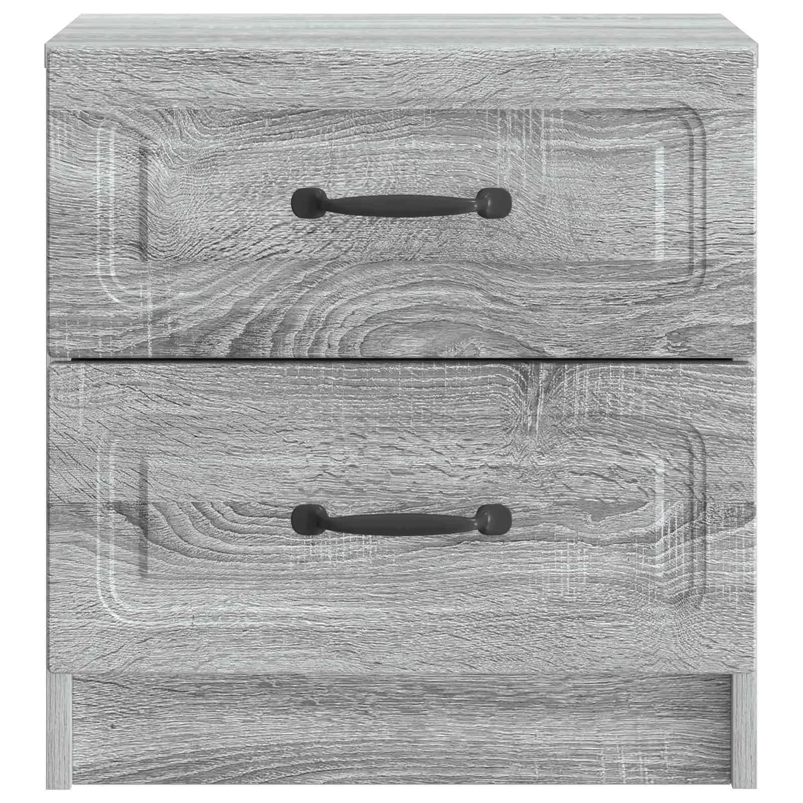 Nočna omarica 2 kos Siva Sonoma 43 x 34,5 x 44,5 cm - slika 7