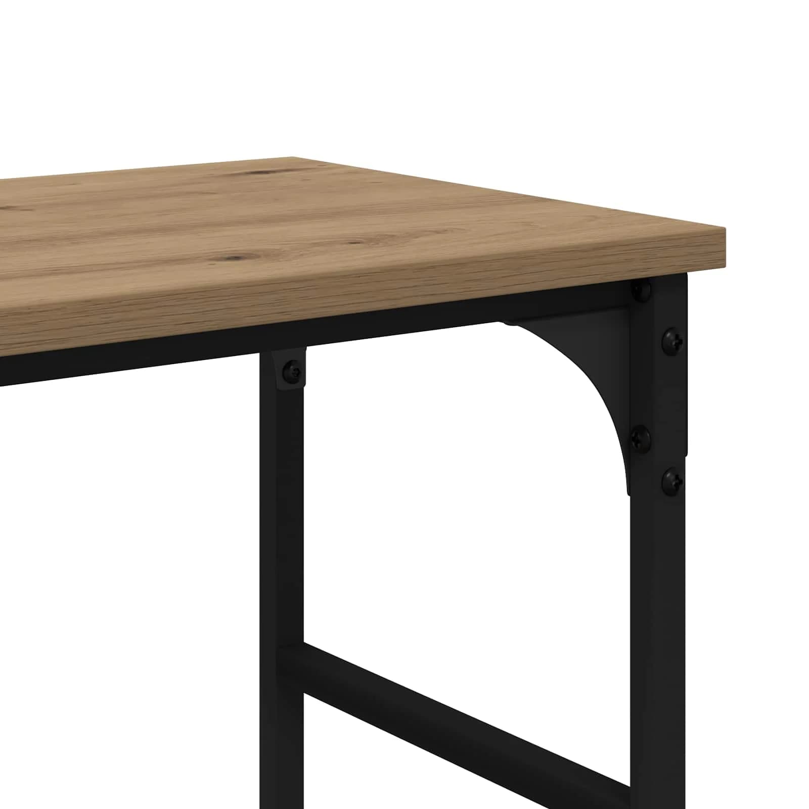 Konzolna miza Umetni hrast 150 x 29 x 76,5 cm Inženirski les - slika 8