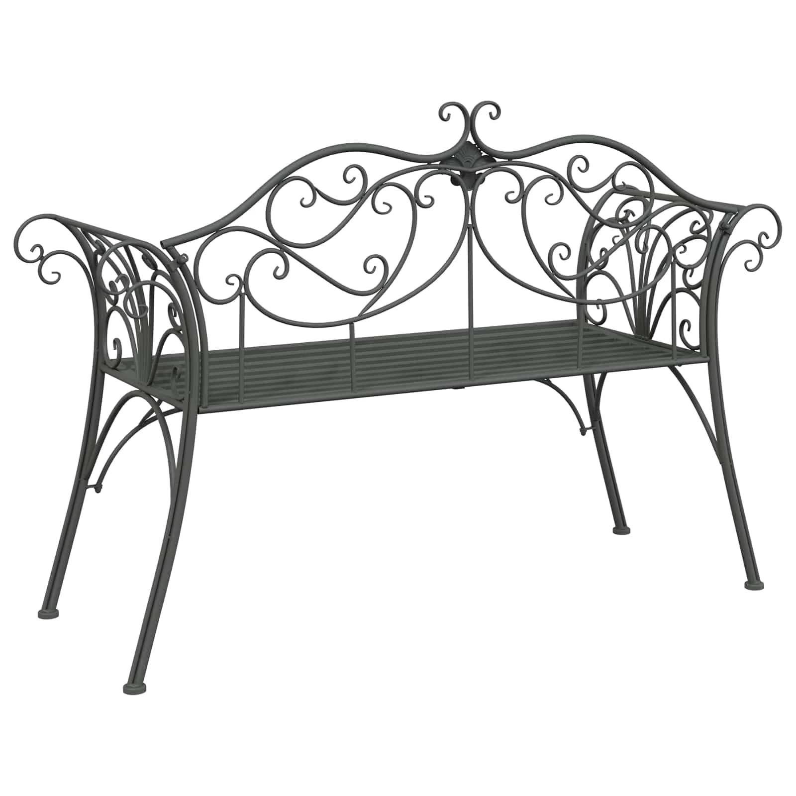 Vrtna klop 2-Število sedežev 130 x 47 x 90 cm Jeklo - slika 5