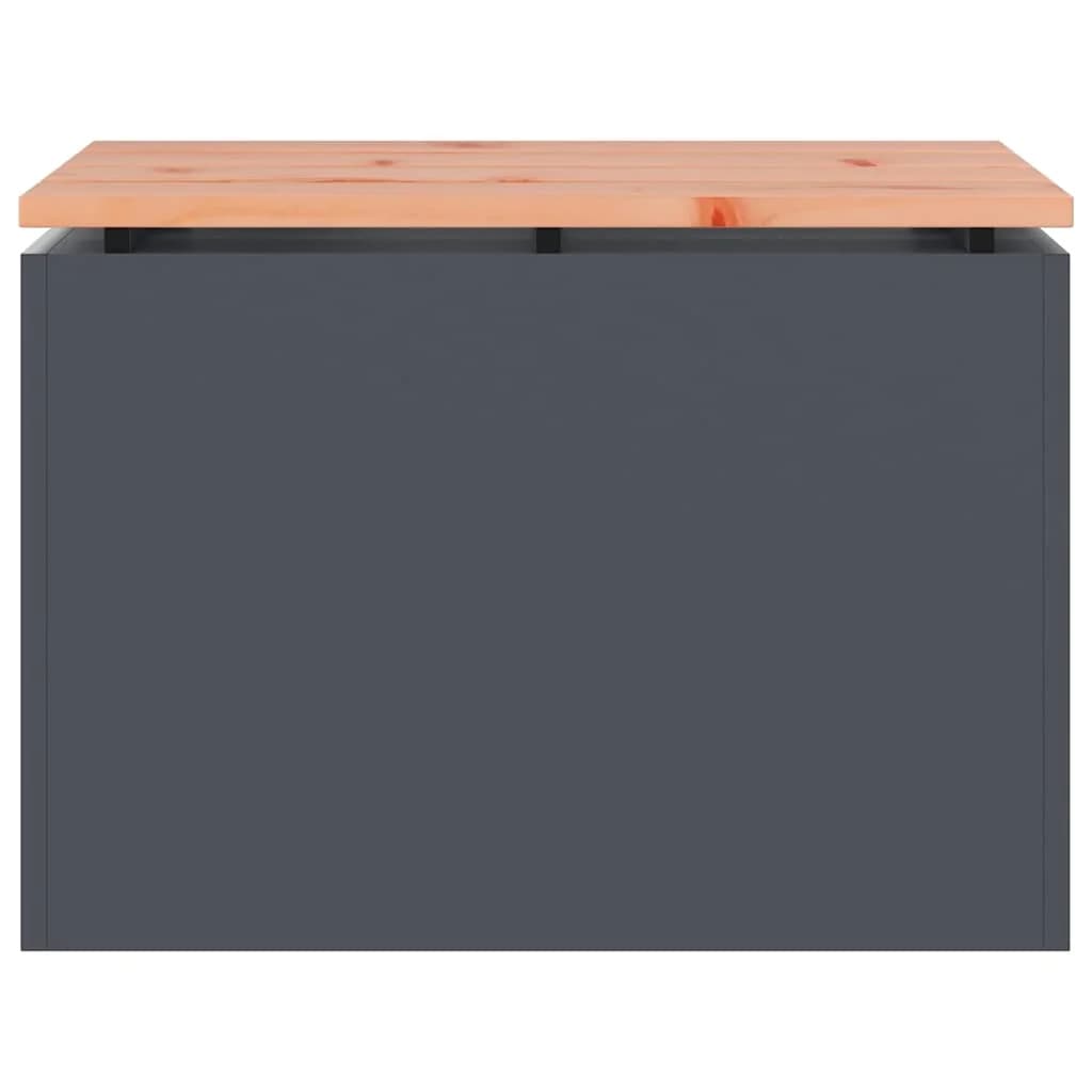 Vrtna klop 1-Število sedežev 60 x 40 x 43 cm Jeklo Antracit - slika 4