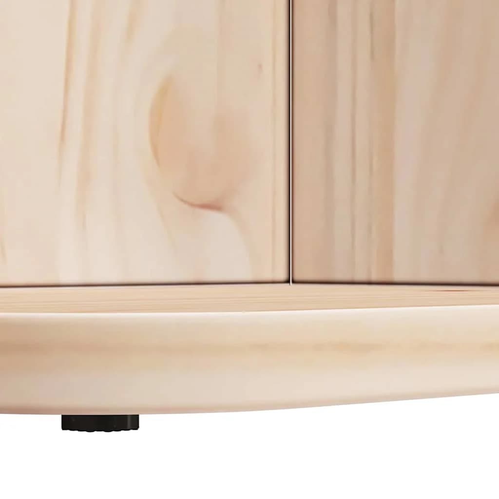 Klubska miza Naravna 80 x 39,5 x 33,5 cm Trdna borovina - slika 11