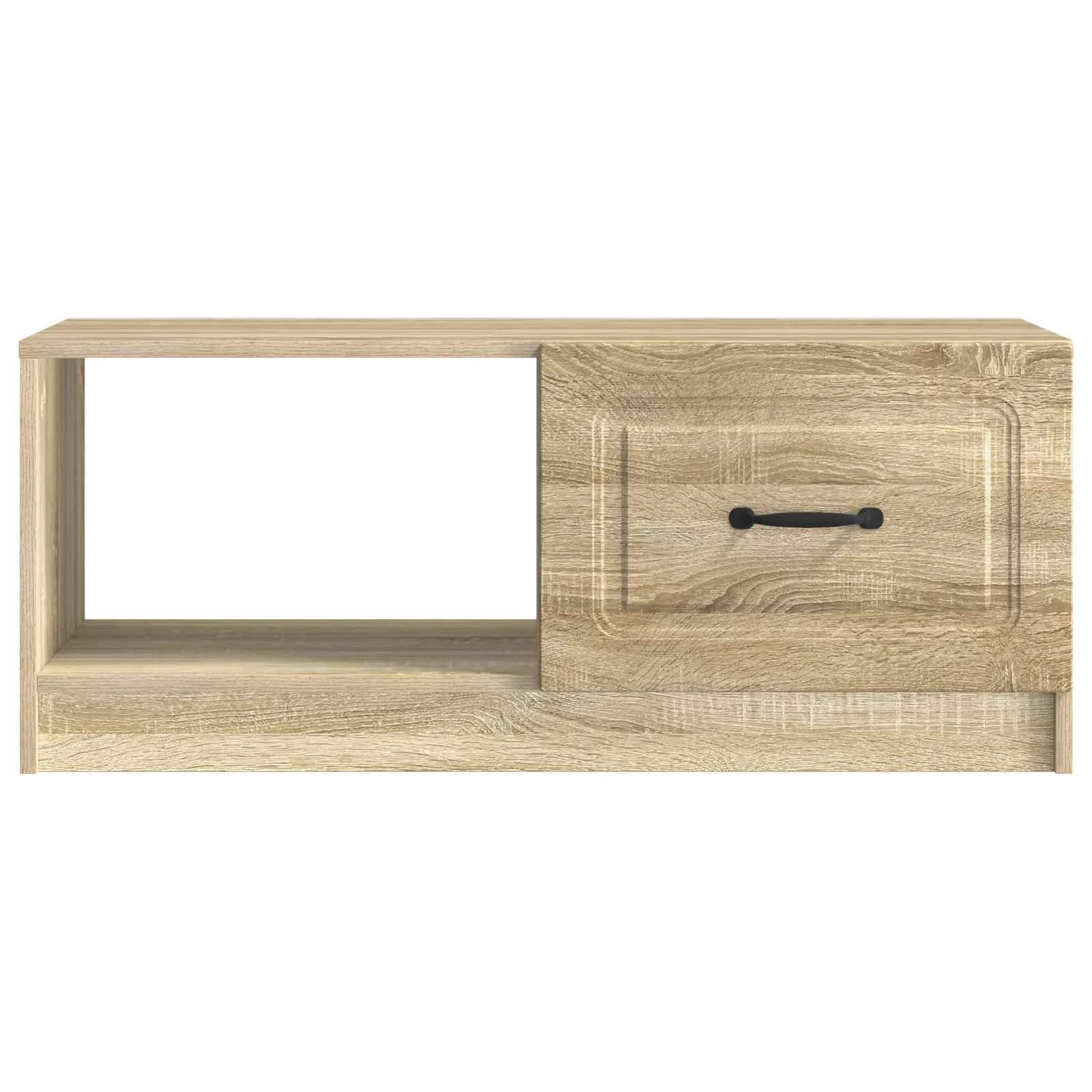 Klubska miza Sonoma hrast 90 x 50 x 37 cm Inženirski les - slika 5