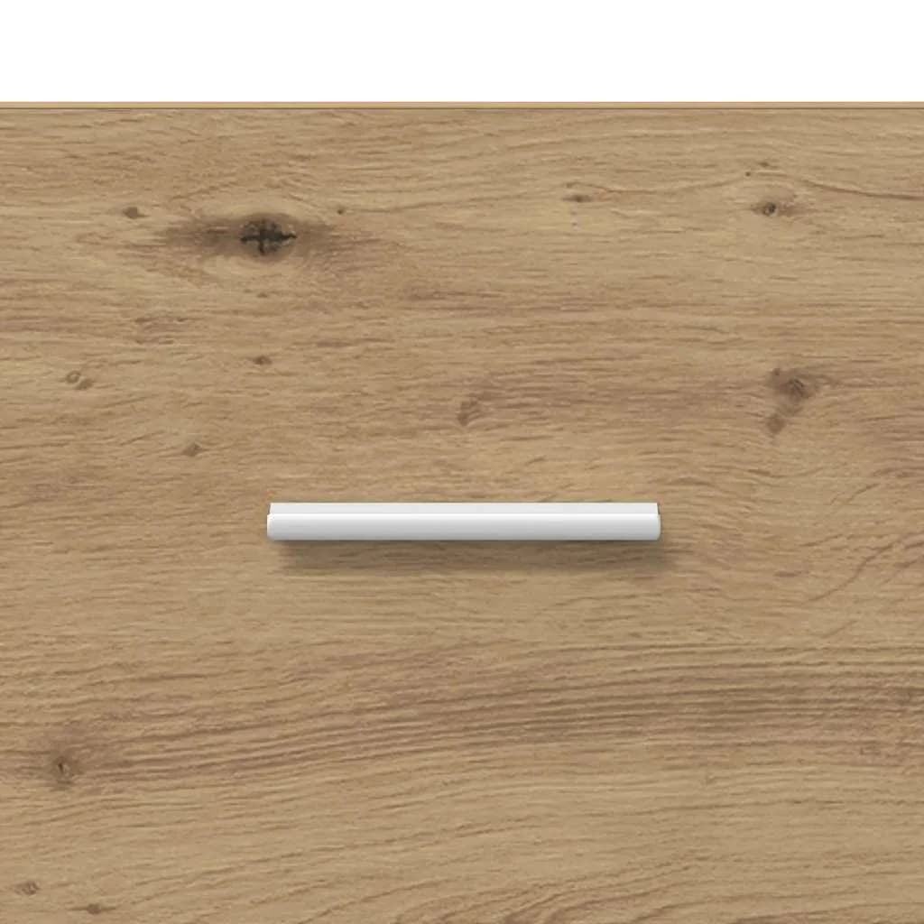 Stenska nočna omarica 2 kos Umetni hrast 48,5 x 32,5 x 80 cm - slika 12