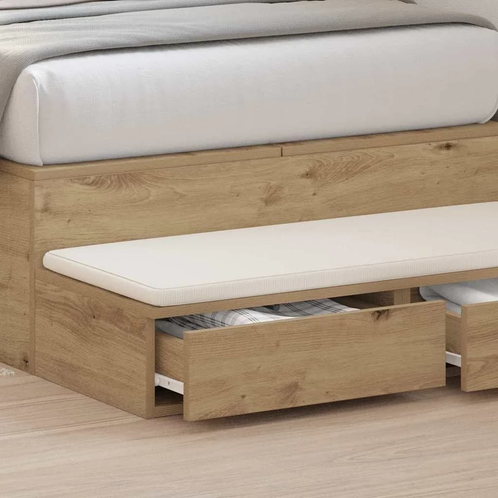 Posteljni predali Umetni hrast 90 x 36,5 x 16,5 cm - slika 4