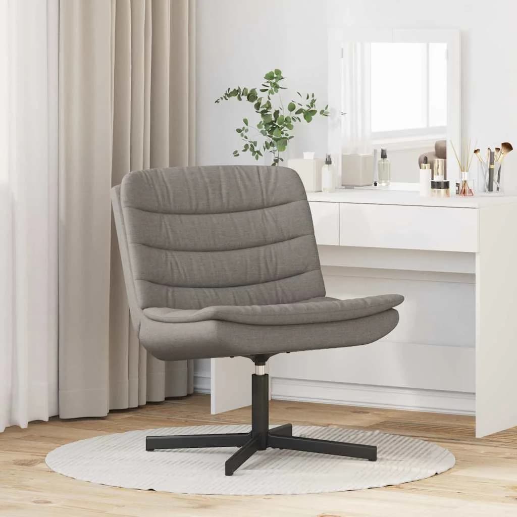 Vrtljiv stol Taupe 63 x 75 x 76 cm blago - slika 3
