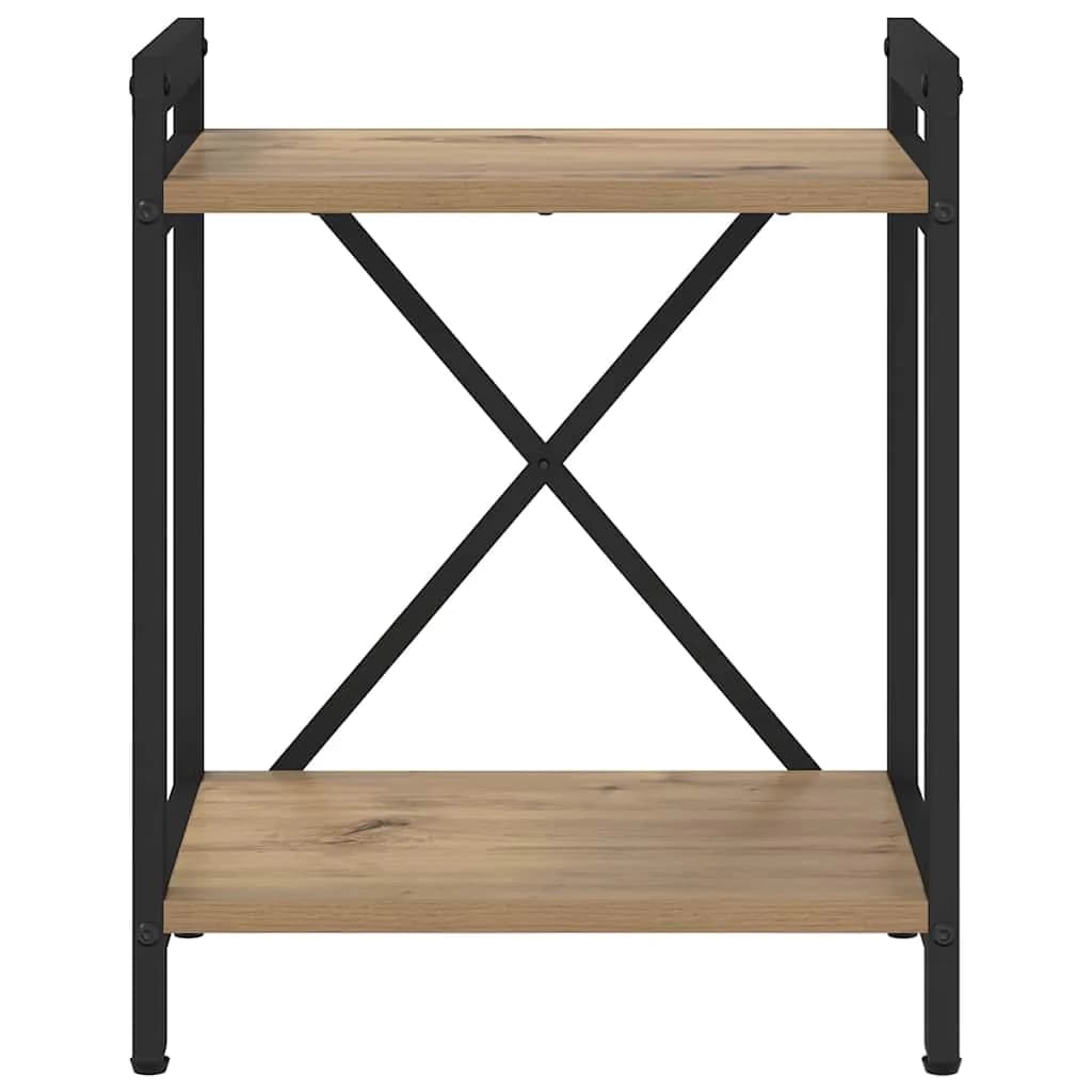 Knjižna polica 40 x 30 x 50 cm Inženirski les Umetni hrast - slika 5