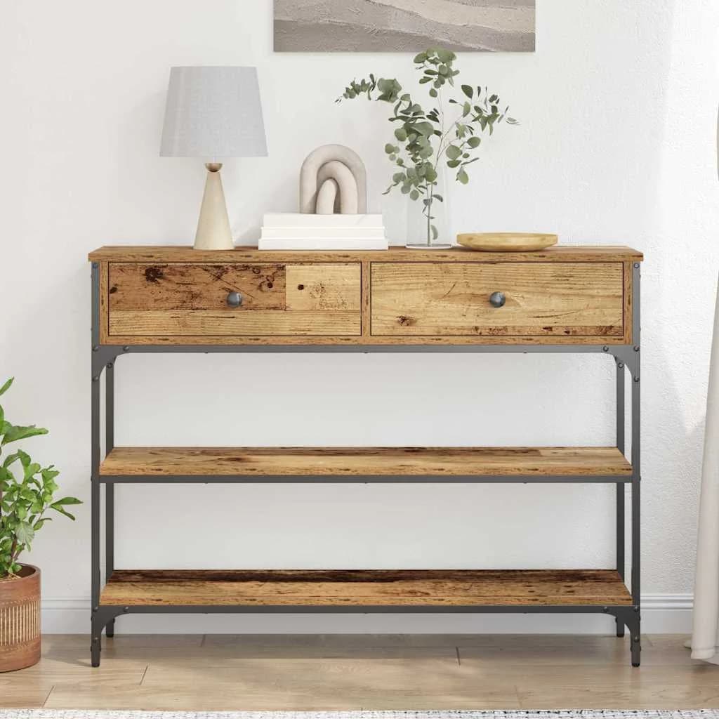 Konzolna miza Star les 100 x 25 x 75 cm Inženirski les - slika 4