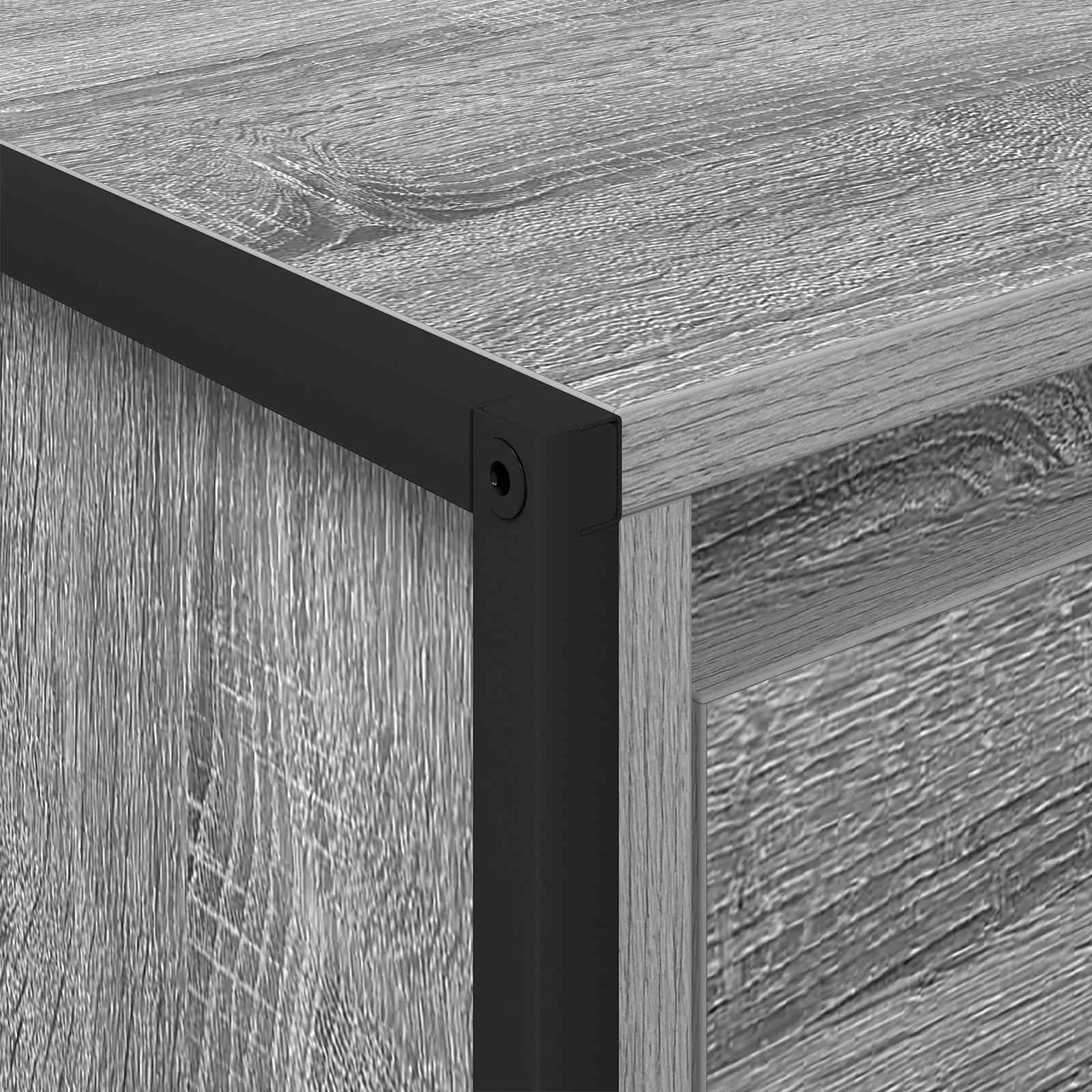 Klubska miza Siva Sonoma 100 x 46 x 40 cm Inženirski les - slika 9