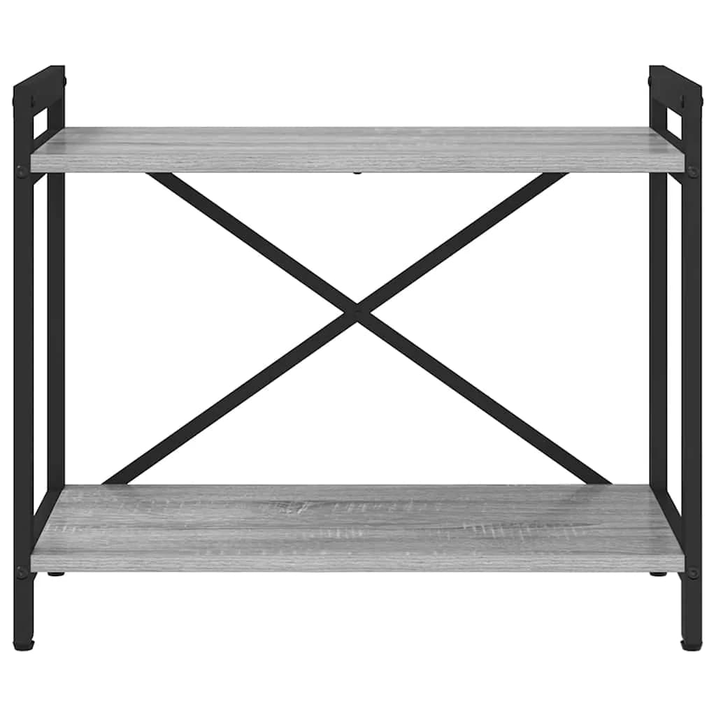 Knjižna polica 60 x 30 x 50 cm Inženirski les Siva sonoma - slika 5
