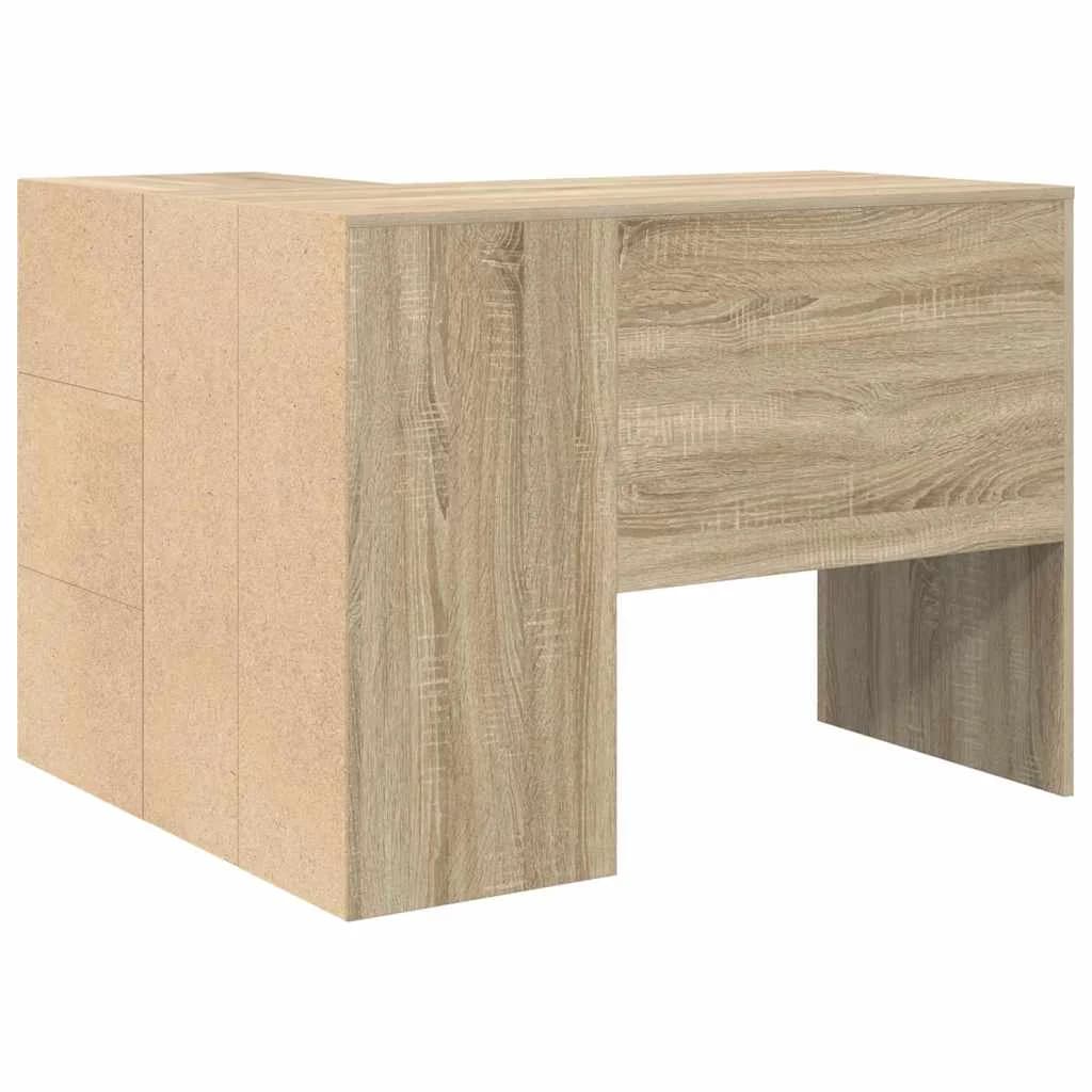 Kotniška miza s predalom Sonoma hrast 102 x 88 x 75 cm - slika 9