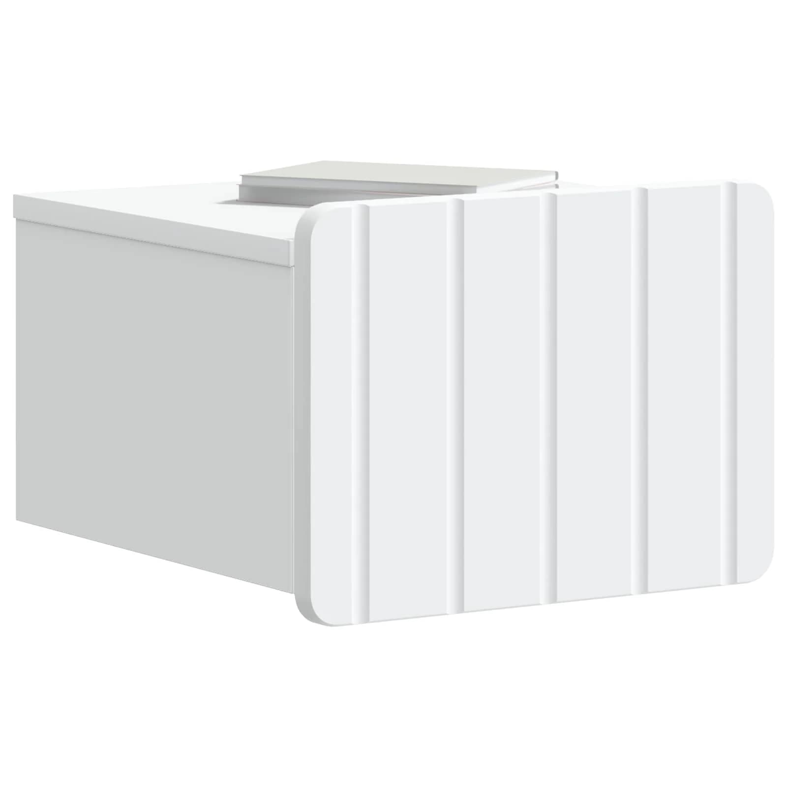 Stenski nočni omarici 2 kos Bela 33 x 34,5 x 24 cm - slika 3