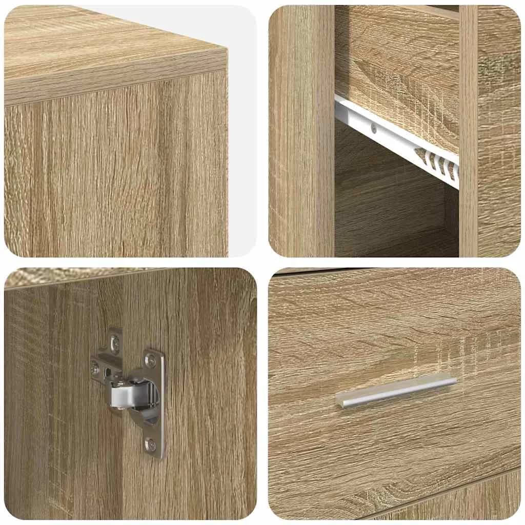 Kotniška miza s predalom Sonoma hrast 102 x 88 x 75 cm - slika 10