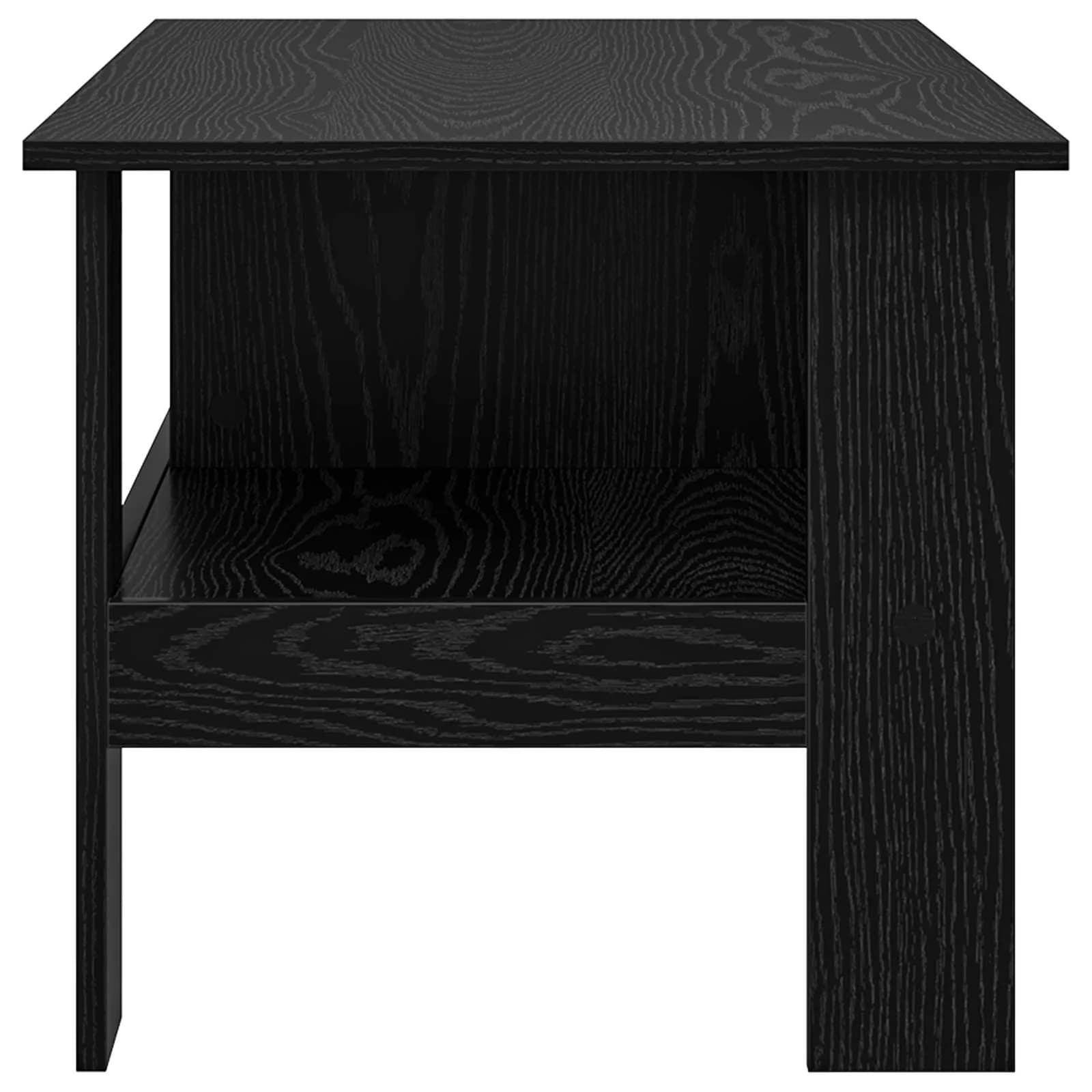 Klubska miza Črna Orehovina 90 x 50 x 45 cm Inženirski les - slika 6
